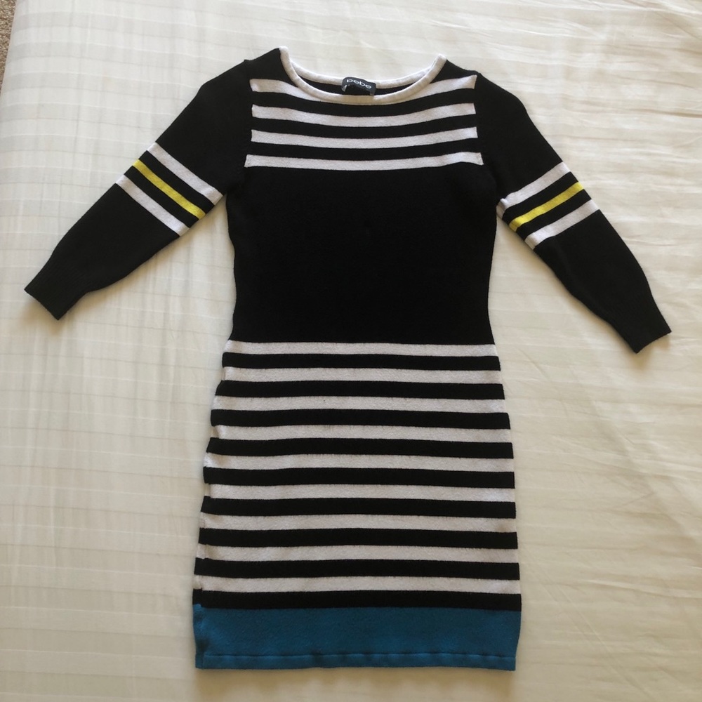 Very good condition! bebe knit mini dress.